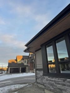 new-modern-eaves-black-5-inch installed in Calgary